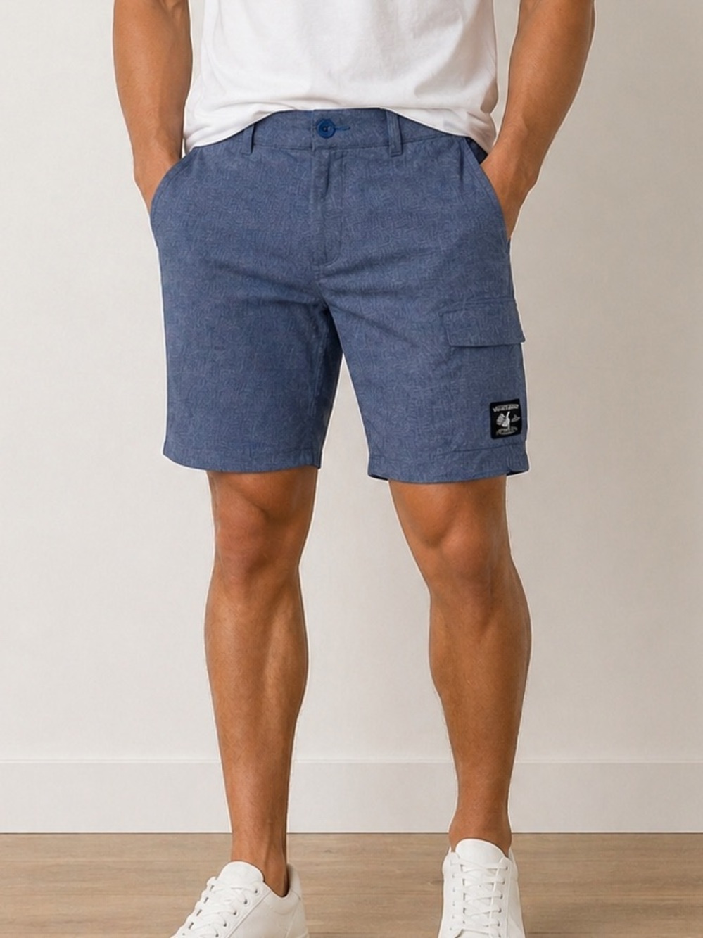Vans Vanphibian Hybrid Cargo Shorts - Heathered Navy Blue